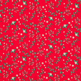 Algodón Muérdago Dorado Rojo - Ribes y Casals