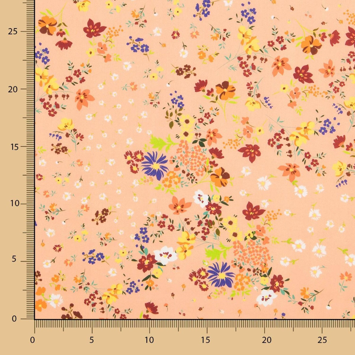 Algodón Multi Jardín Salmón - Ribes y Casals