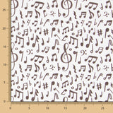 Algodón Musical Notas - Ribes y Casals