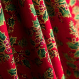 Algodón Navidad Bouquet Muérdago Rojo - Ribes y Casals