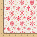 Algodón Navidad Dorado Estrellas Crudo - Ribes y Casals