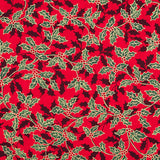 Algodón Navidad Muérdago Rojo - Ribes y Casals