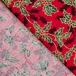 Algodón Navidad Muérdago Rojo - Ribes y Casals