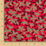 Algodón Navidad Muérdago Rojo - Ribes y Casals