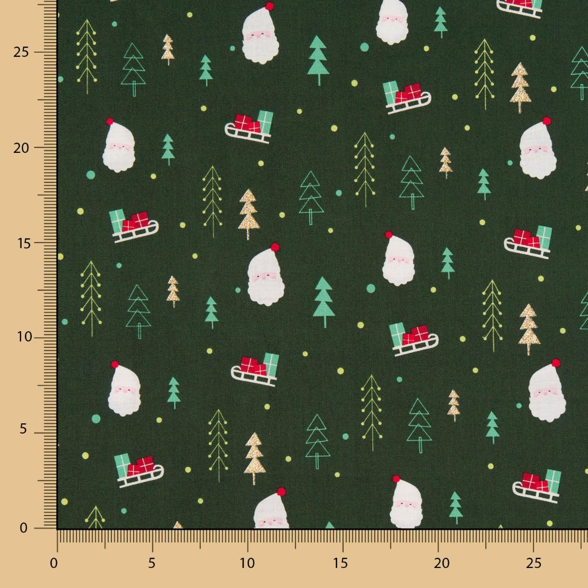 Algodón Navidad Papa Noel - Ribes y Casals