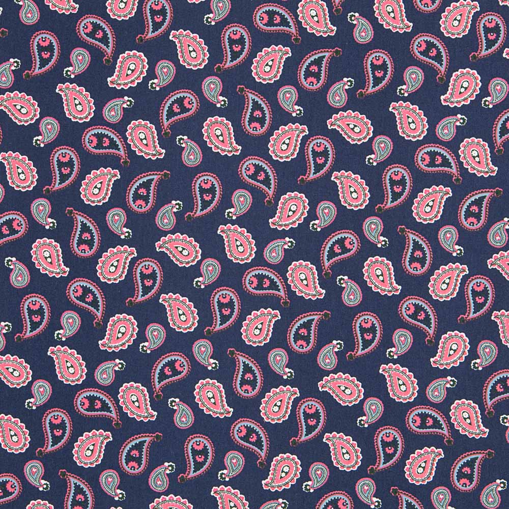 Algodón Paisley Azul - Ribes y Casals