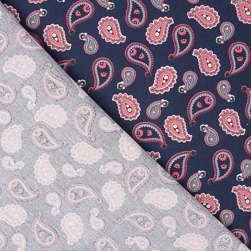 Algodón Paisley Azul - Ribes y Casals
