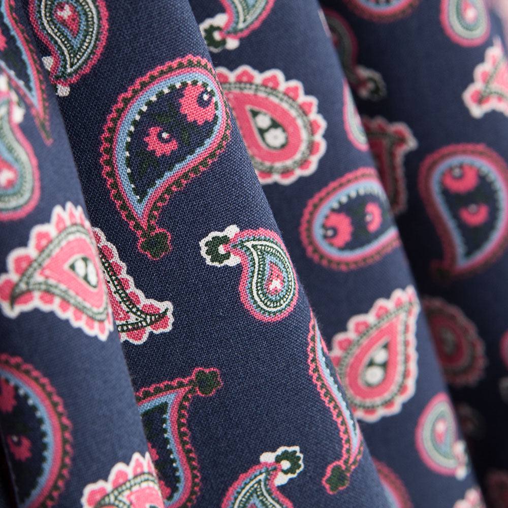 Algodón Paisley Azul - Ribes y Casals