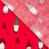 Algodón Papa Noel Gnomo Rojo - Ribes y Casals