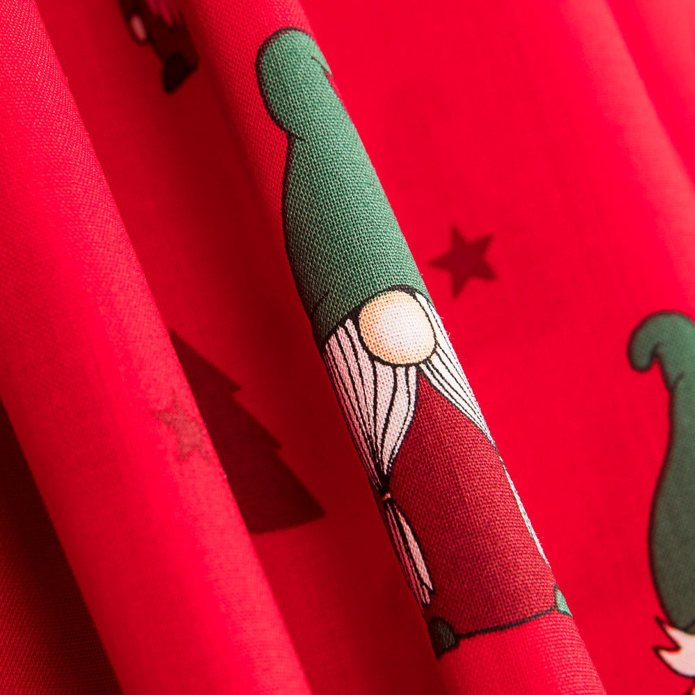 Algodón Papa Noel Gnomo Rojo - Ribes y Casals