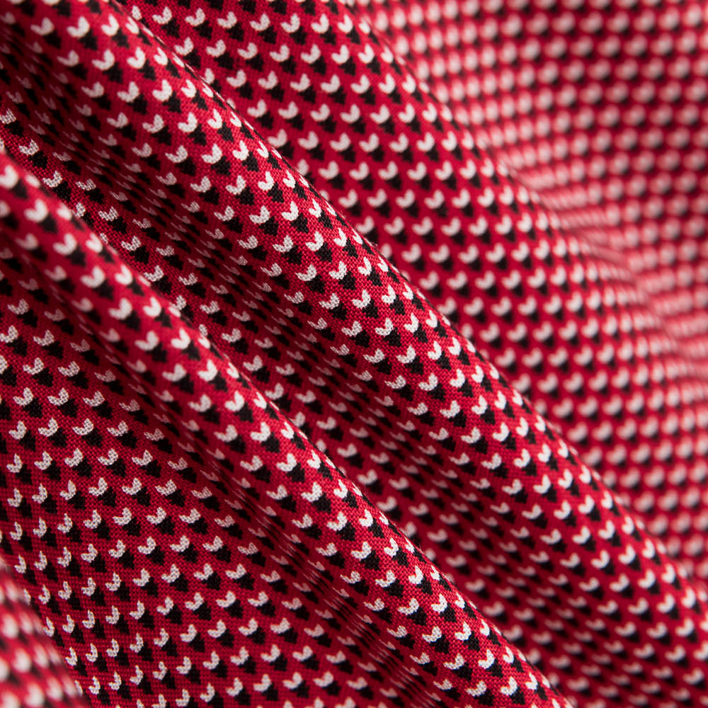 Algodón Patchwork Foulard Rojo - Ribes y Casals