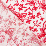 Algodón Patchwork Lily Bouquet Rojo - Ribes y Casals