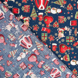 Retal Algodón Navidad Casaca Azul 95x140 cm - Ribes y Casals