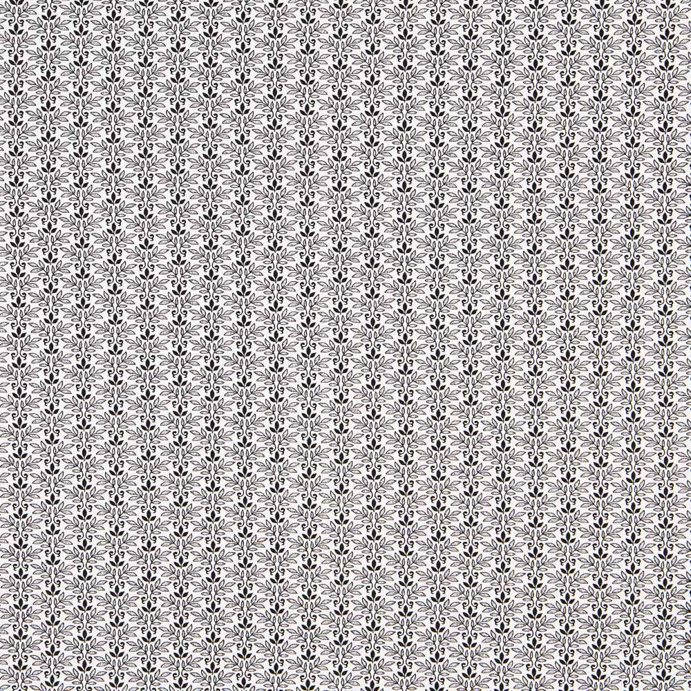 Algodón Patchwork Tri Leaf Negro - Ribes y Casals