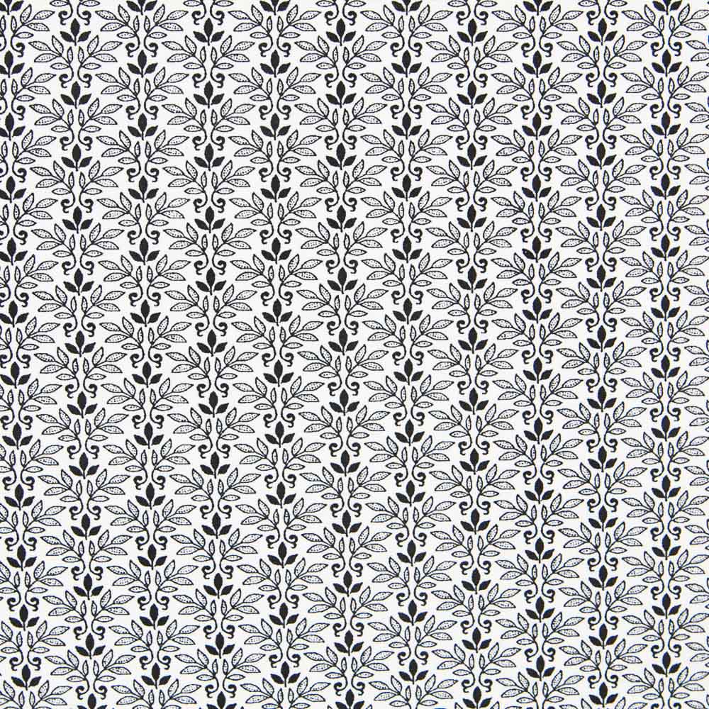 Algodón Patchwork Tri Leaf Negro - Ribes y Casals