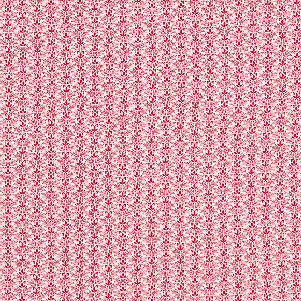 Algodón Patchwork Tri Leaf Rojo - Ribes y Casals