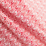 Algodón Patchwork Tri Leaf Rojo - Ribes y Casals