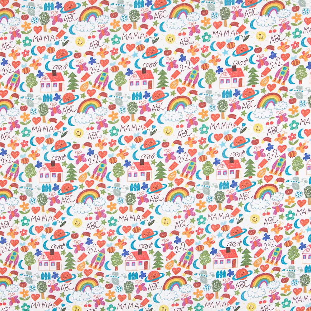 Algodón Popelín Infantil ABC - Ribes y Casals