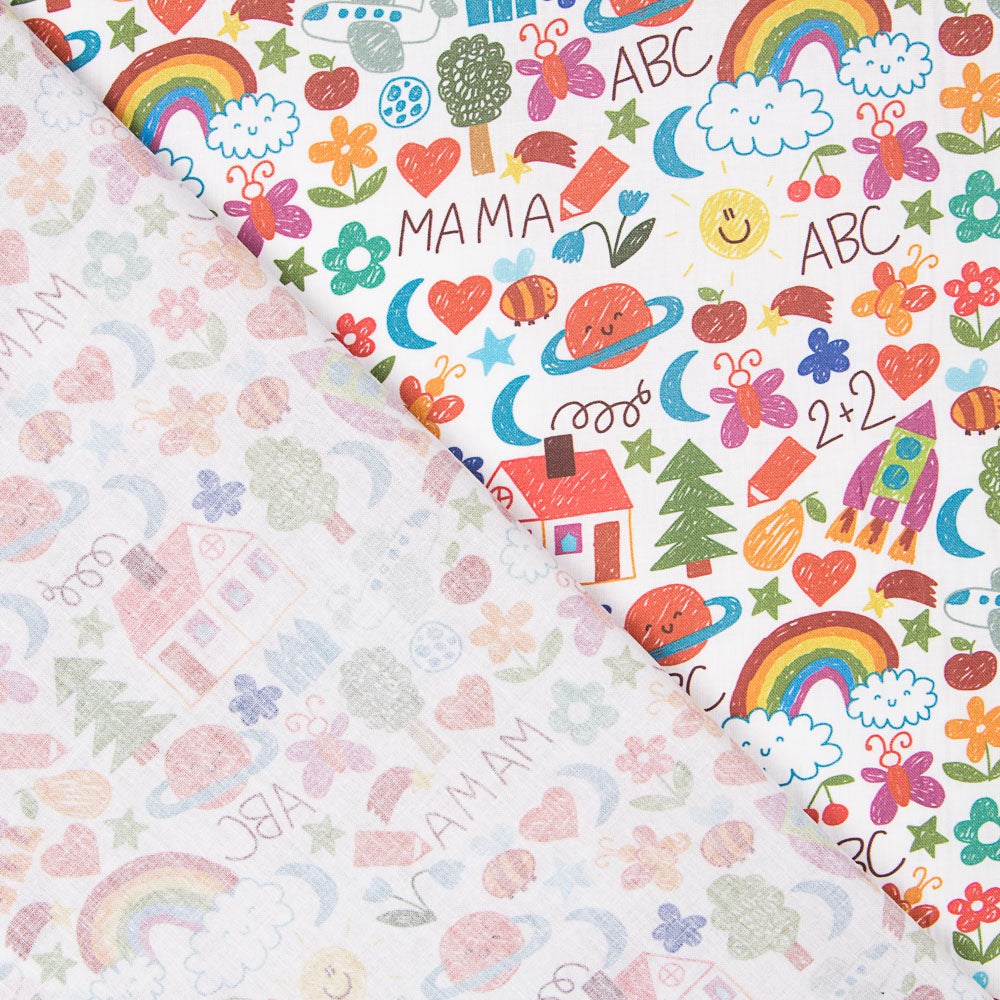 Algodón Popelín Infantil ABC - Ribes y Casals