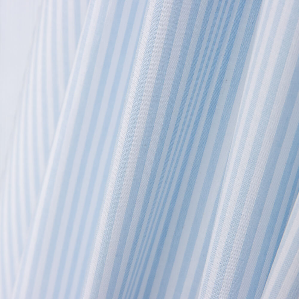 Algodón Raya Vichy Mini Azul Claro - Ribes y Casals