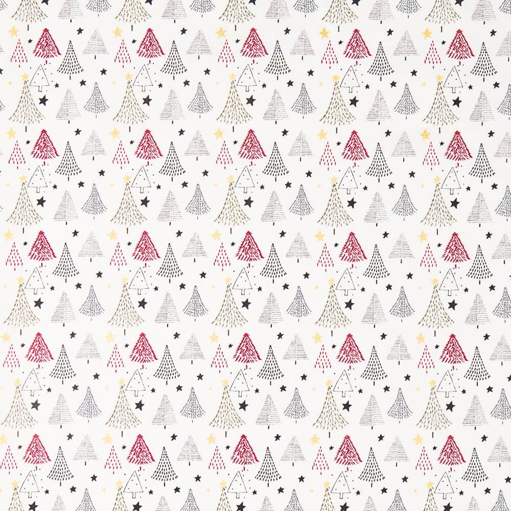 Algodón Árboles Navidad Blanco - Ribes y Casals