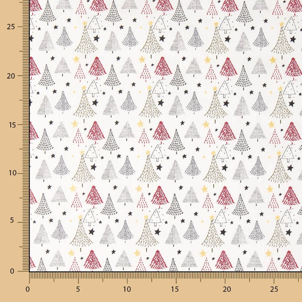 Algodón Árboles Navidad Blanco - Ribes y Casals