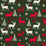 Algodón Navidad Ciervos Alpe Verde - Ribes y Casals