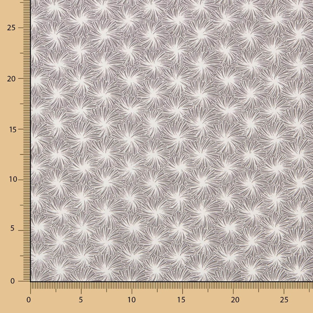 Algodón Resinado Espirales Topo - Ribes y Casals
