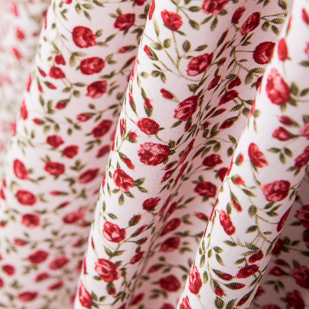 Algodón Rosas Rojas - Ribes y Casals