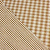 Algodón Seersucker Cuadro Mini Marrón - Ribes y Casals