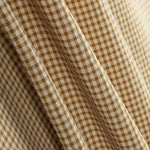 Retal Algodón Seersucker Cuadro Mini Marrón 140x140 cm - Ribes y Casals