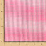 Algodón Seersucker Cuadro Mini Rosa Fluor Barbie - Ribes y Casals