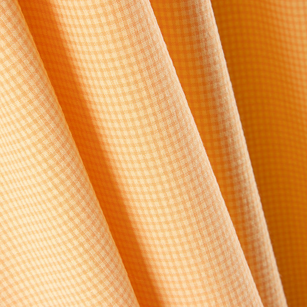 Algodón Seersucker Cuadro Mini Vainilla - Ribes y Casals