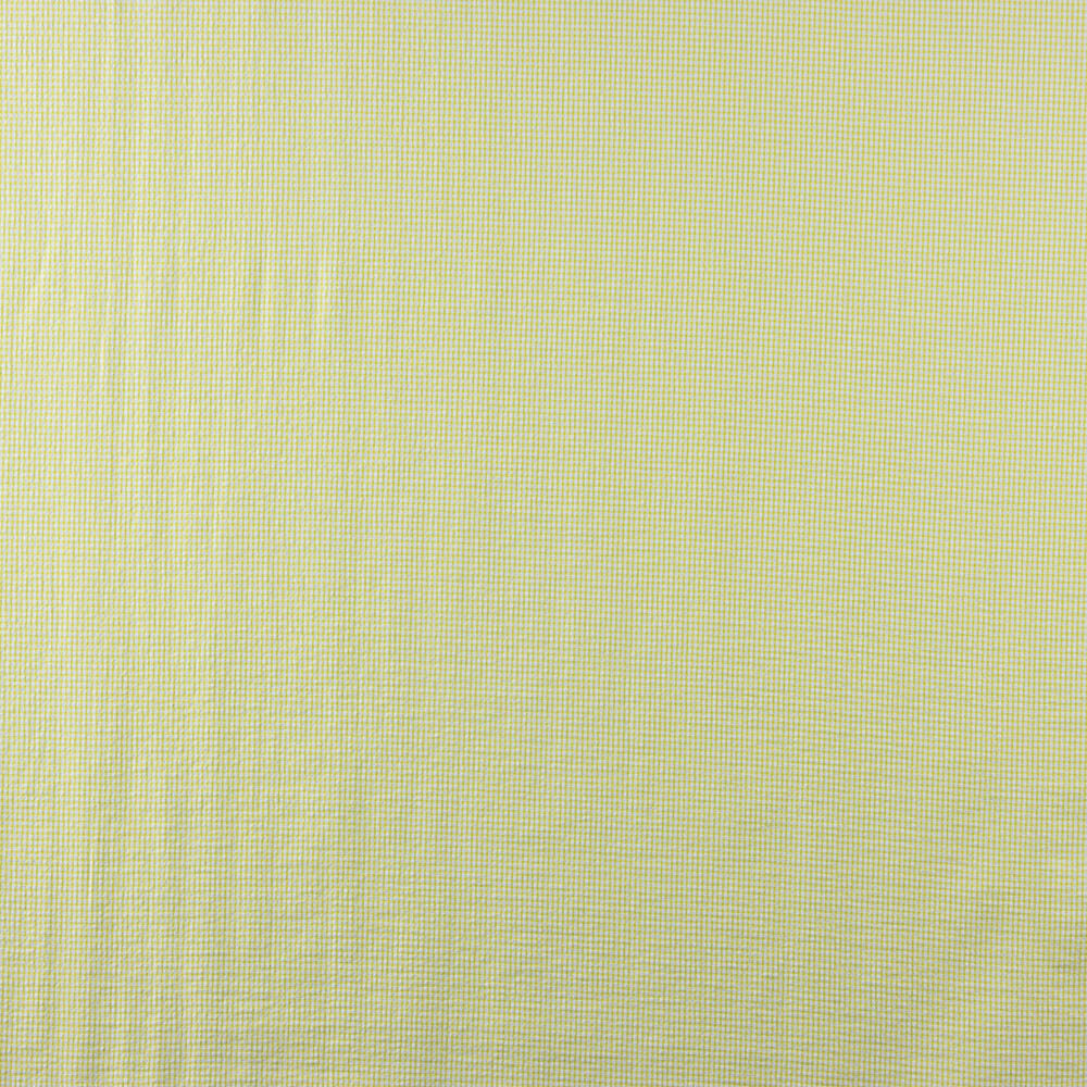 Algodón Seersucker Cuadro Mini Verde Lima - Ribes y Casals