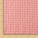 Algodón Seersucker Cuadro Papaya - Ribes y Casals