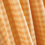 Algodón Seersucker Cuadro Vainilla - Ribes y Casals