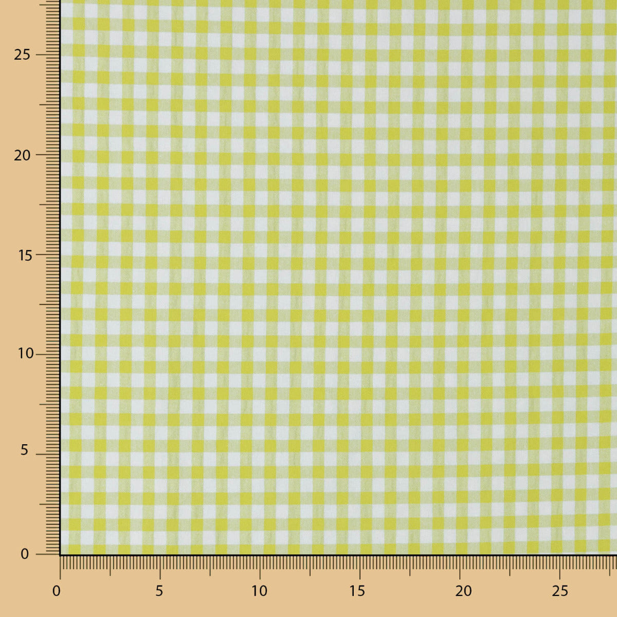 Algodón Seersucker Cuadro Verde Lima - Ribes y Casals