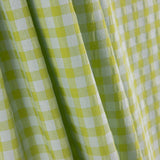 Algodón Seersucker Cuadro Verde Lima - Ribes y Casals