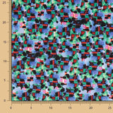 Algodón Spandex Mosaico Azul - Ribes y Casals