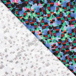 Algodón Spandex Mosaico Azul - Ribes y Casals