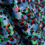 Algodón Spandex Mosaico Azul - Ribes y Casals