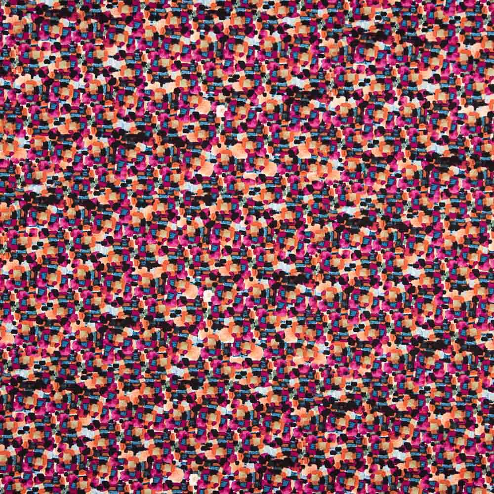 Algodón Spandex Mosaico Rosa - Ribes y Casals
