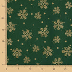 Algodón Verde Estrella Navidad Oro - Ribes y Casals