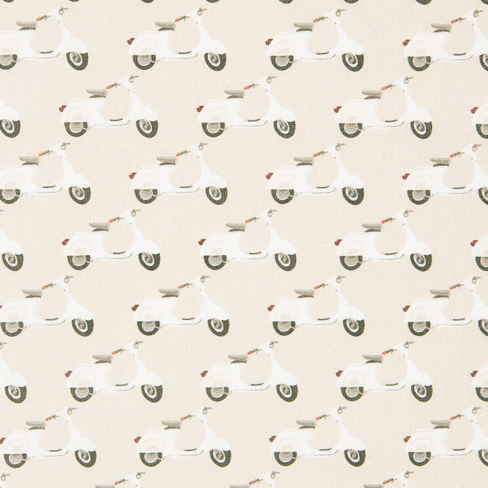 Algodón Vespas Beige - Ribes y Casals