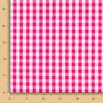 Algodón Vichy Maxi Fucsia - Ribes y Casals