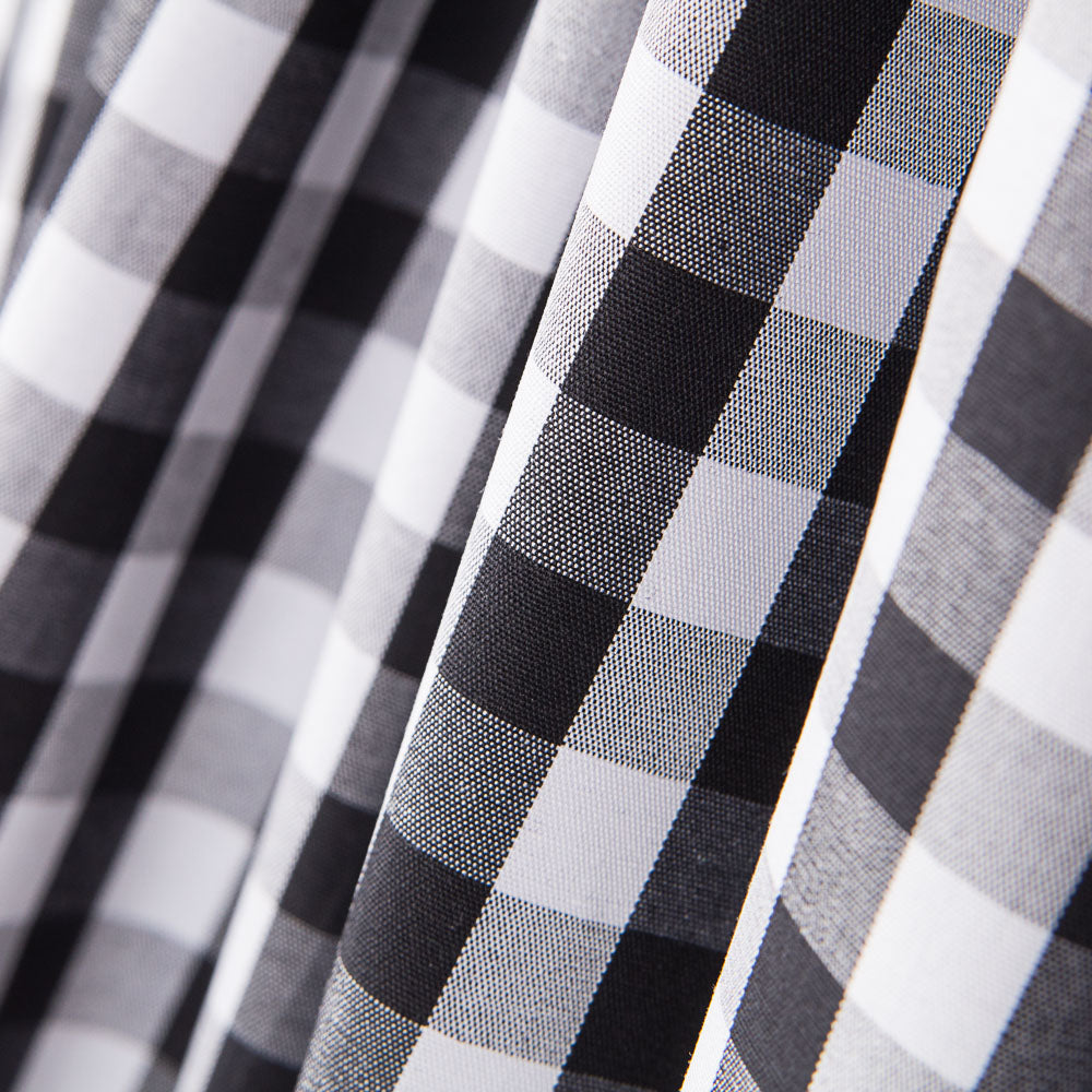 Algodón Vichy Maxi Negro - Ribes y Casals