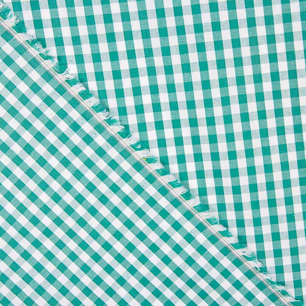 Algodón Vichy Medio Verde - Ribes y Casals