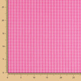 Algodón Vichy Mini Fucsia - Ribes y Casals