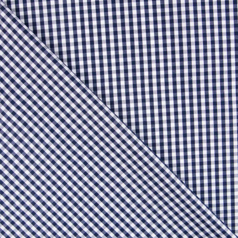 Algodón Vichy Mini Marino - Ribes y Casals