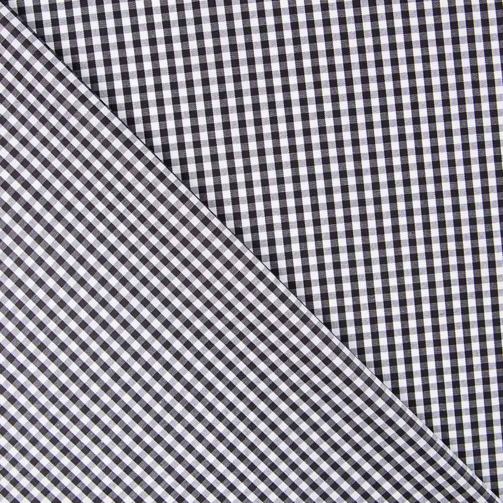 Algodón Vichy Mini Negro - Ribes y Casals